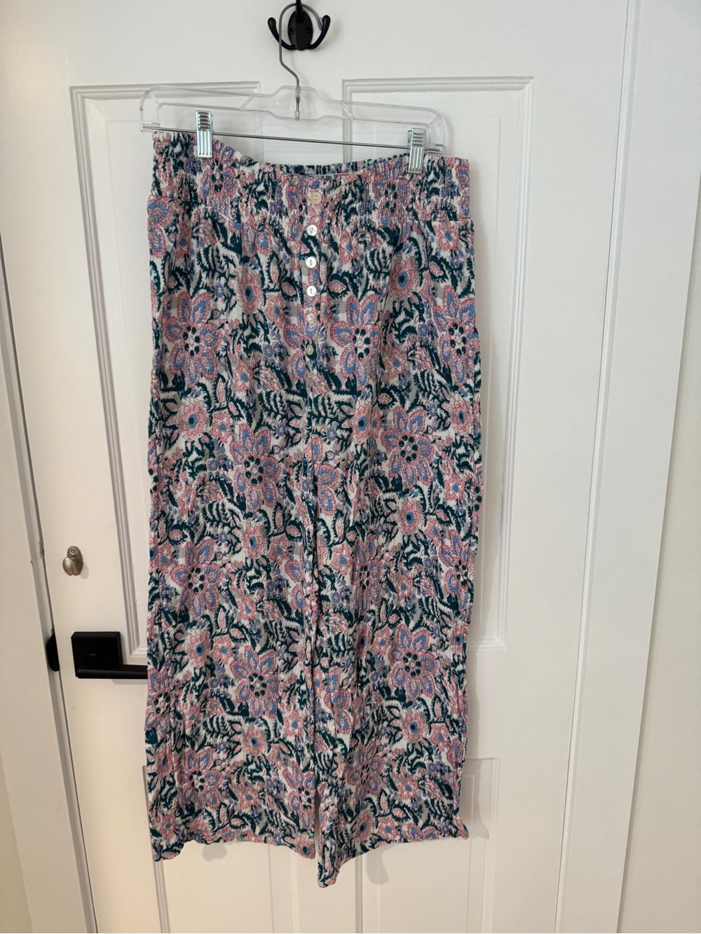 Sundance Floral Button-Front Maxi Skirt - Pink & Green